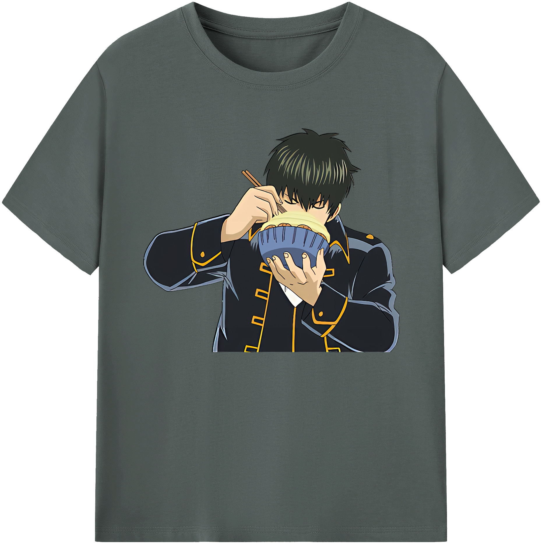 （画像用） ぎんたま 坂田銀時（さかたぎんとき） 神楽 志村新八（しむら しんぱち） GINTAMA Sakata Gintoki Kagura Shimura Shinpachi 綿100％ メンズ半袖Tシャツ｜肌触りやわらか＆通気性